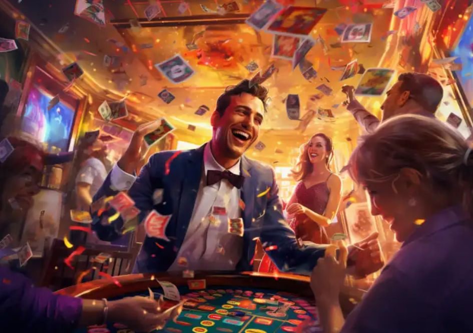 Tampilan permainan Sweet Bonanza dengan simbol buah dan bonus free spin